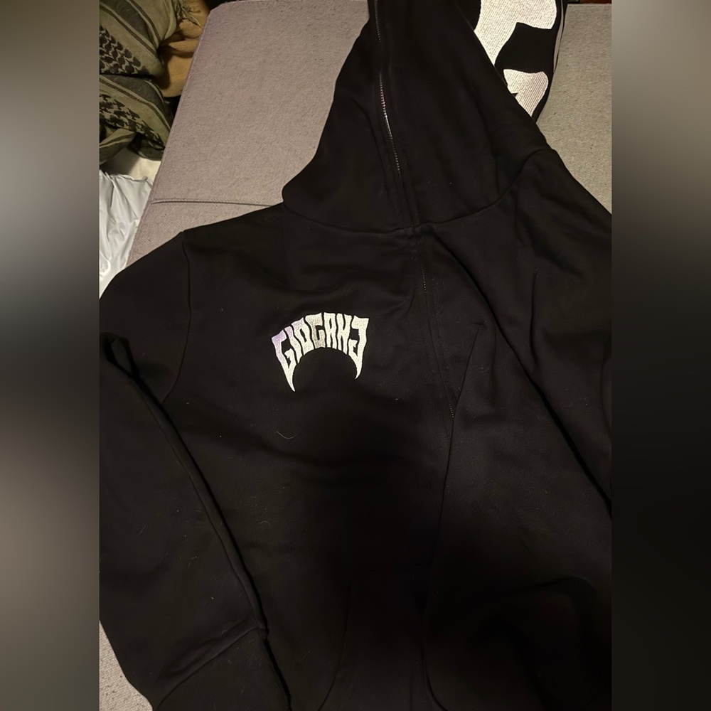 Glo Gang Black Full Zip Hoodie 3XL